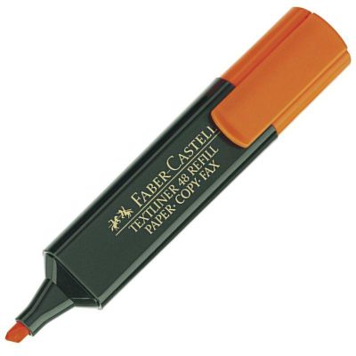 RESALTADOR FABER TEXTLINER 48 NARANJA