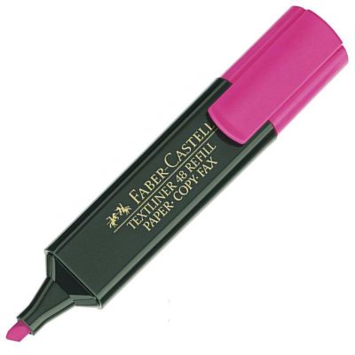 RESALTADOR FABER TEXTLINER 48 ROSA
