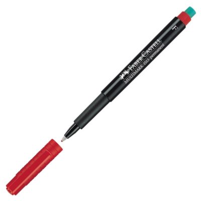 ROTULADOR FABER CASTELL MULTIMARK FINO ROJO