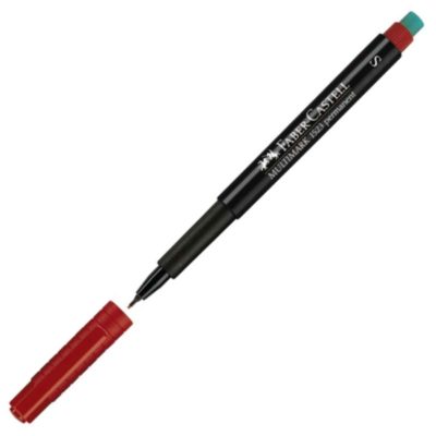 ROTULADOR FABER CASTELL MULTIMARK SUPERFINO ROJO