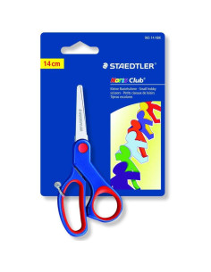 TIJERA ESCOLAR STAEDTLER ERGONOMICA DIESTROS 14CM