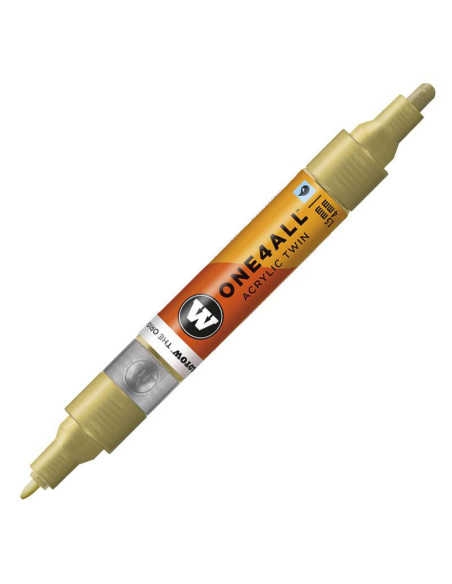 MOLOTOW ONE4ALL ACRYL TWIN 228 ORO METAL