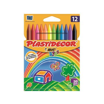 CERAS PLASTIDECOR CAJA 12 COLORES
