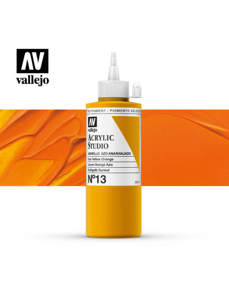ACRILICO STUDIO VALLEJO 200ML AMARILLO ANARANJA 13