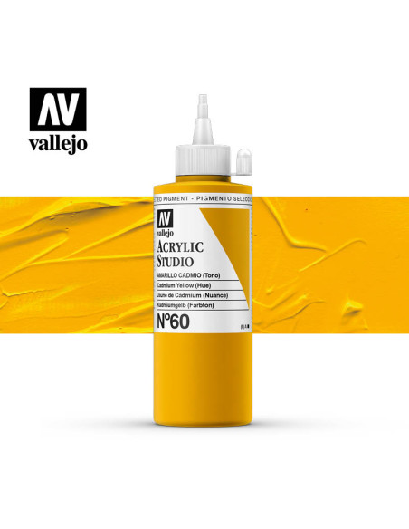 ACRILICO STUDIO VALLEJO 200ML AMARILLO CADMIO 60