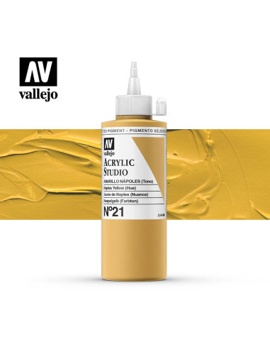 ACRILICO STUDIO VALLEJO 200ML AMARILLO NÁPOLES 21