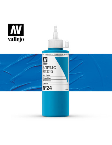 ACRILICO STUDIO VALLEJO 200ML AZUL CYAN 24