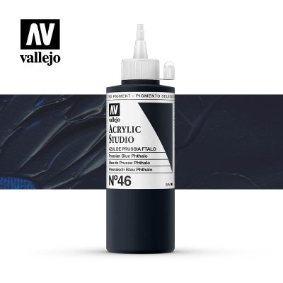 ACRILICO STUDIO VALLEJO 200ML AZUL DE PRUSSIA FT46