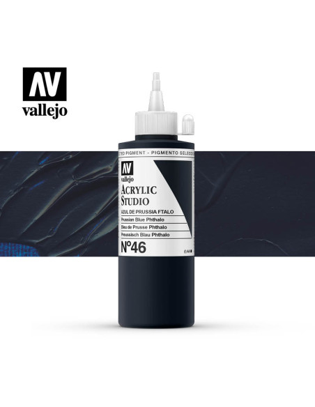 ACRILICO STUDIO VALLEJO 200ML AZUL DE PRUSSIA FT46