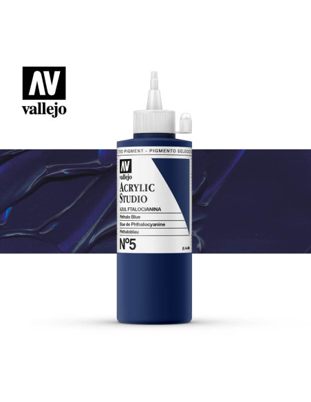 ACRILICO STUDIO VALLEJO 200ML AZUL FTALOCIANINA 5