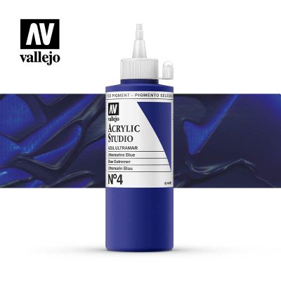 ACRILICO STUDIO VALLEJO 200ML AZUL ULTRAMAR 4