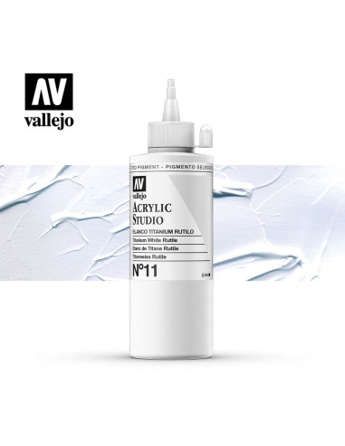 ACRILICO STUDIO VALLEJO 200ML BLANCO DE TITANIO 11