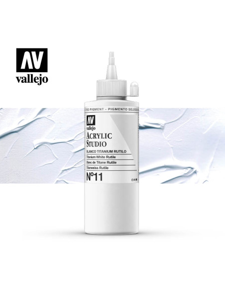 ACRILICO STUDIO VALLEJO 200ML BLANCO DE TITANIO 11