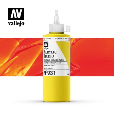 ACRILICO STUDIO VALLEJO 200ML AMA DORADO FLUOR 931