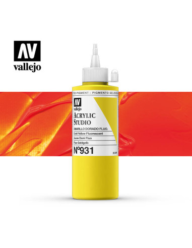 ACRILICO STUDIO VALLEJO 200ML AMA DORADO FLUOR 931
