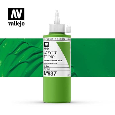 ACRILICO STUDIO VALLEJO 200ML VERDE FLUOR 937