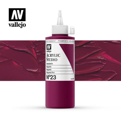ACRILICO STUDIO VALLEJO 200ML MAGENTA  TONO  23