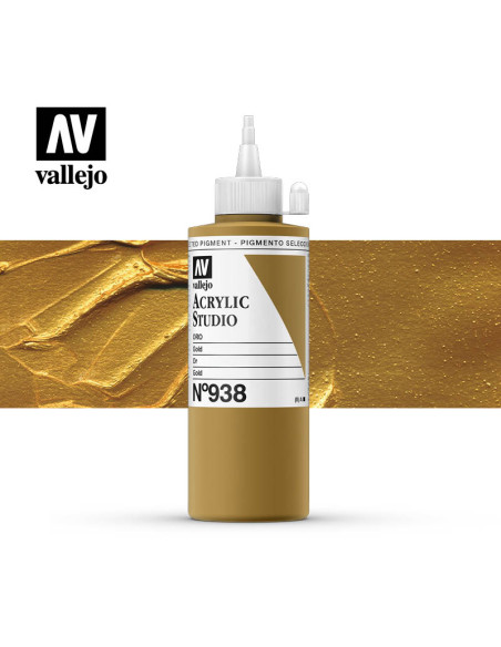 ACRILICO STUDIO VALLEJO 200ML ORO 938