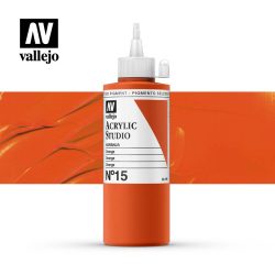 ACRILICO STUDIO VALLEJO 200ML NARANJA 15