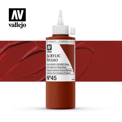 ACRILICO STUDIO VALLEJO 200ML ROJO CAD OS 45