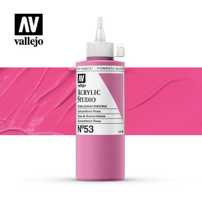 ACRILICO STUDIO VALLEJO 200ML ROSA QUINACRIDONA 53