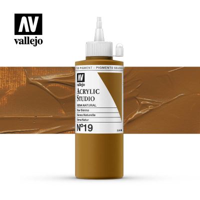 ACRILICO STUDIO VALLEJO 200ML SIENA NATURAL 19
