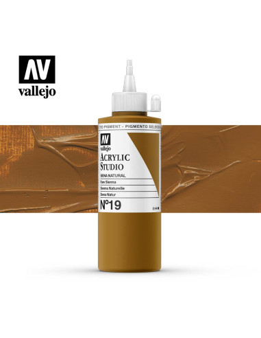 ACRILICO STUDIO VALLEJO 200ML SIENA NATURAL 19