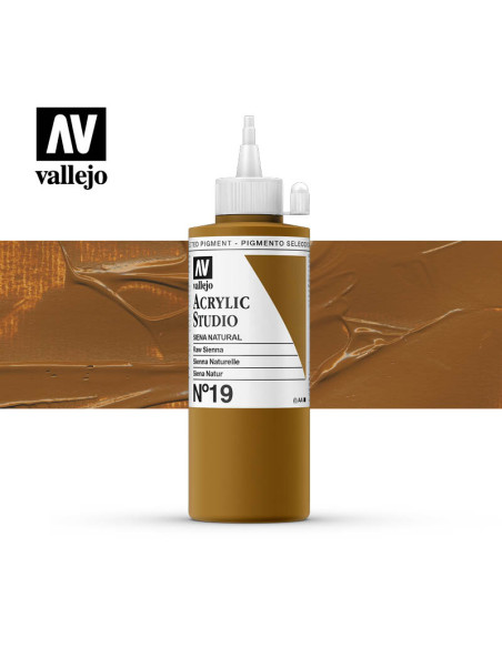 ACRILICO STUDIO VALLEJO 200ML SIENA NATURAL 19