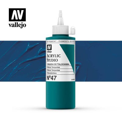 ACRILICO STUDIO VALLEJO 200ML TURQUESA DE FTALOC 4