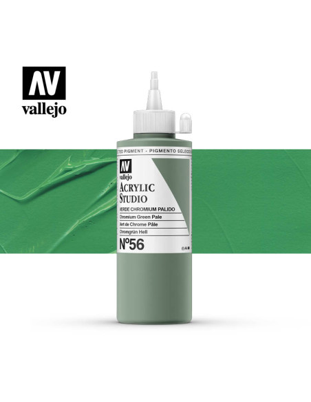 ACRILICO STUDIO VALLEJO 200ML VERDE CHROMIUM PÁL 5