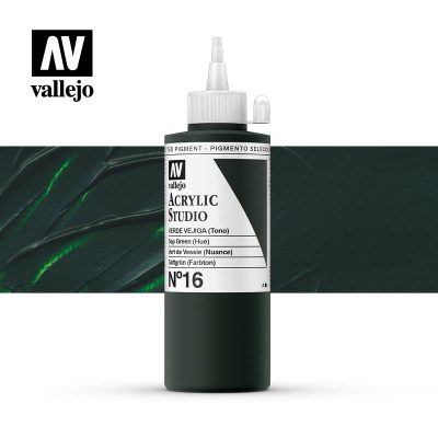 ACRILICO STUDIO VALLEJO 200ML VERDE VEJIGA TONO  1