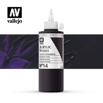ACRILICO STUDIO VALLEJO 200ML VIOLETA PERMANENTE 1