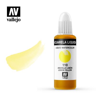 ACUARELA LÍQUIDA VALLEJO 32ML AMARILLO LIMÓN 110