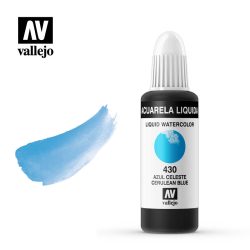 ACUARELA LÍQUIDA VALLEJO 32ML AZUL CELESTE 430