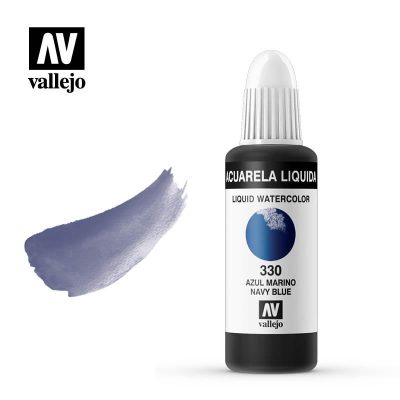 ACUARELA LÍQUIDA VALLEJO 32ML AZUL MARINO 330
