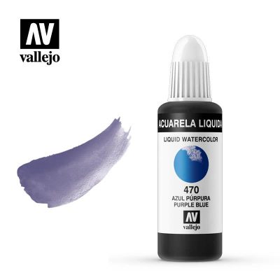 ACUARELA LÍQUIDA VALLEJO 32ML AZUL PÚRPURA 470