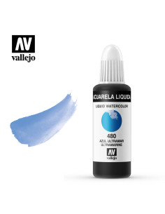 ACUARELA LÍQUIDA VALLEJO 32ML AZUL ULTRAMARINO 480