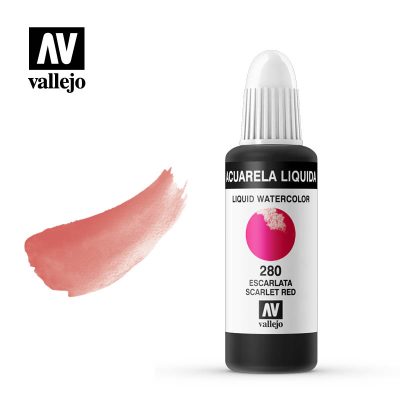 ACUARELA LÍQUIDA VALLEJO 32ML ESCARLATA 280