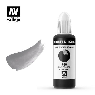 ACUARELA LÍQUIDA VALLEJO 32ML GRIS OSCURO 740