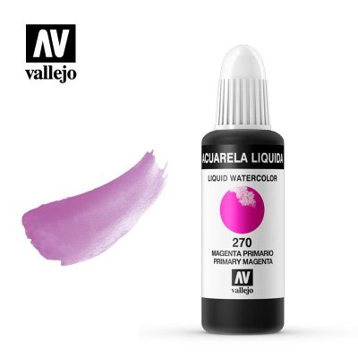 ACUARELA LÍQUIDA VALLEJO 32ML MAGENTA PROCESO 270