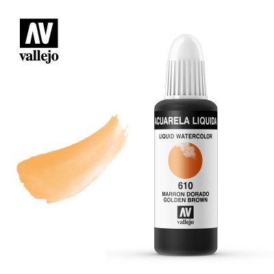ACUARELA LÍQUIDA VALLEJO 32ML MARRÓN DORADO 610