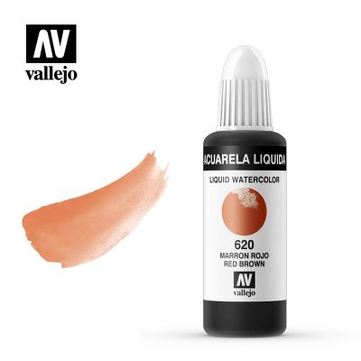 ACUARELA LÍQUIDA VALLEJO 32ML MARRÓN ROJO 620