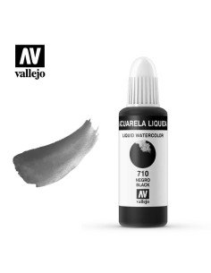 ACUARELA LÍQUIDA VALLEJO 32ML NEGRO 710
