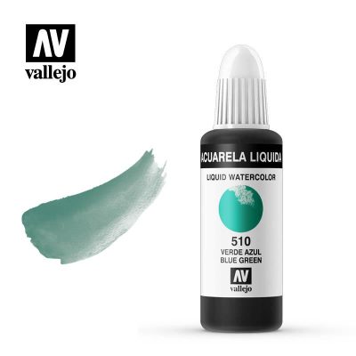 ACUARELA LÍQUIDA VALLEJO 32ML VERDE AZUL 510
