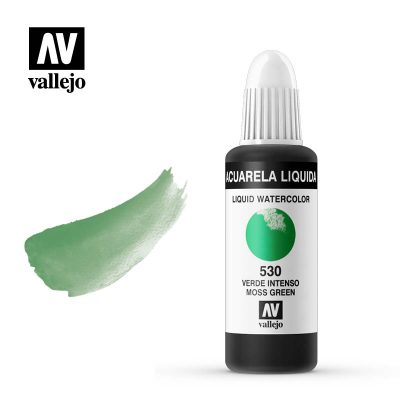 ACUARELA LÍQUIDA VALLEJO 32ML VERDE INTENSO 530