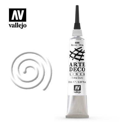 ARTE DECO LINER VALLEJO 20ML BLANCO 696