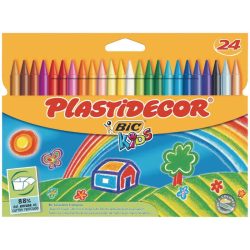 CERAS PLASTIDECOR CAJA 24 COLORES