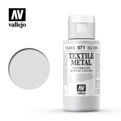 TEXTIL COLOR VALLEJO 60ML MET PLATA 571