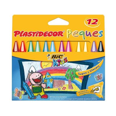CERAS PLASTIDECOR PEQUES CAJA 12 COLORES