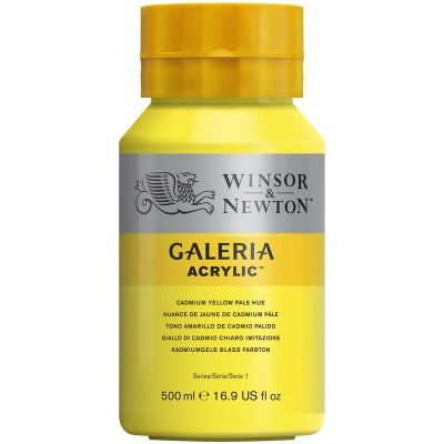 W&N ACRILICO GALERIA 500ML PÁLIDO AMARILLO CADMIO
